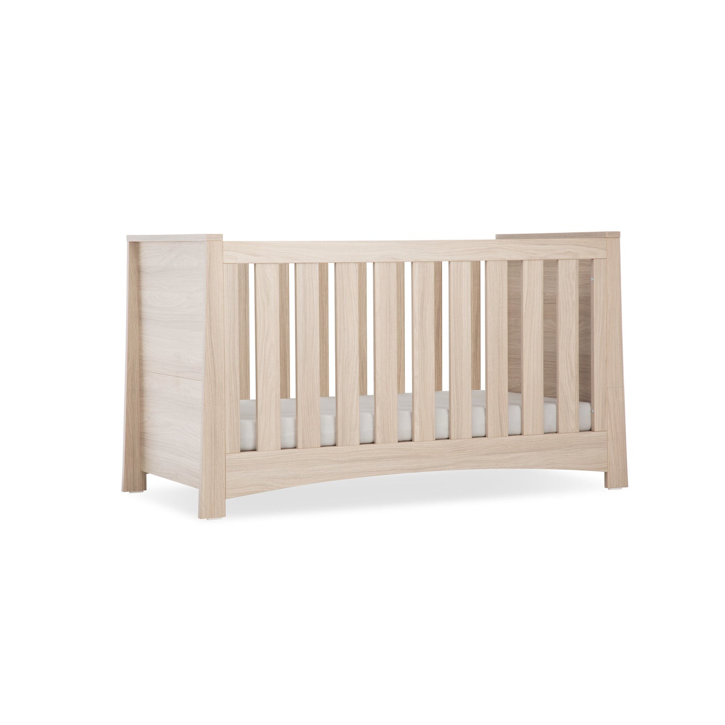 CuddleCo Isla 2pc Set 3 Drawer Dresser & Cot Bed - Ash