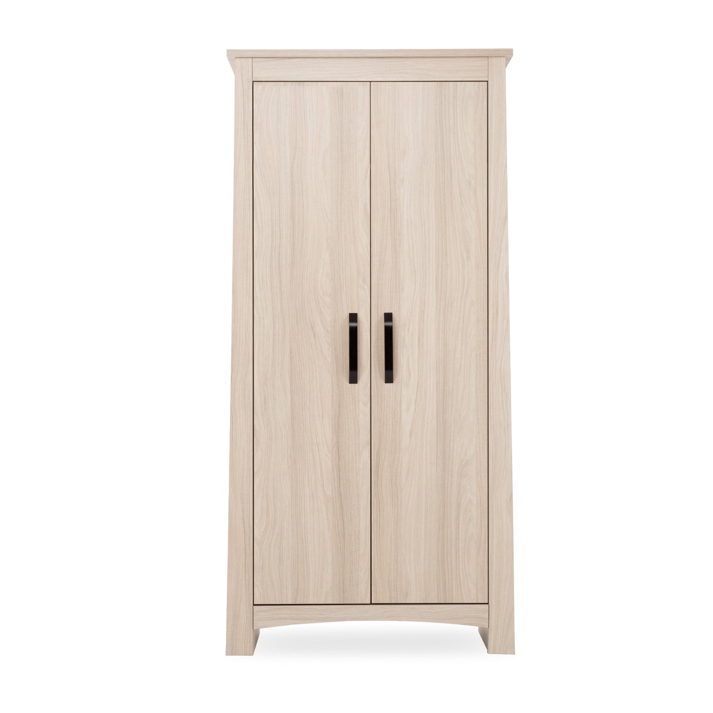 CuddleCo Isla 3pc Set 3 Drawer Dresser, Cot Bed & Wardrobe - Ash