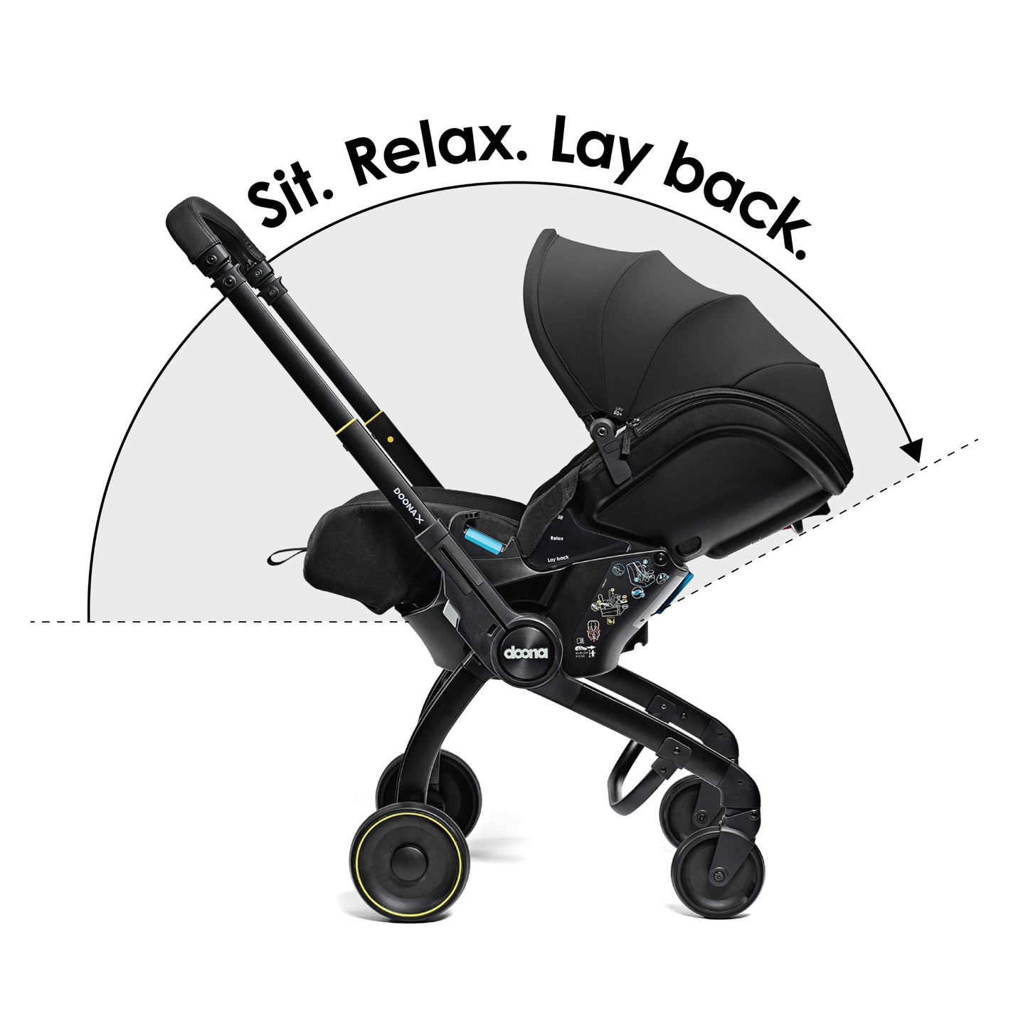 Doona X Car Seat & Stroller & Isofix Base - Nitro Black