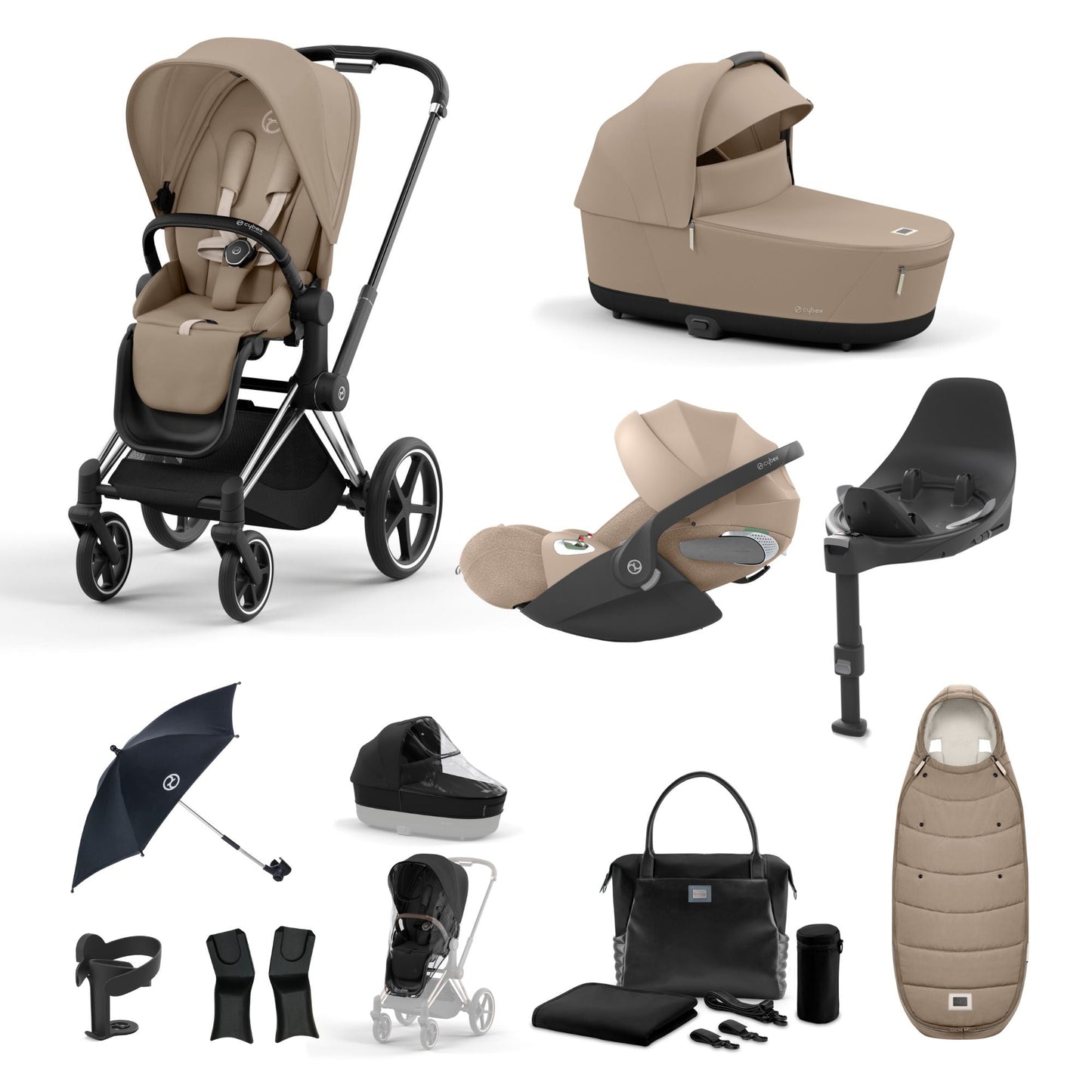 Cybex Priam Bundle - Cozy Beige