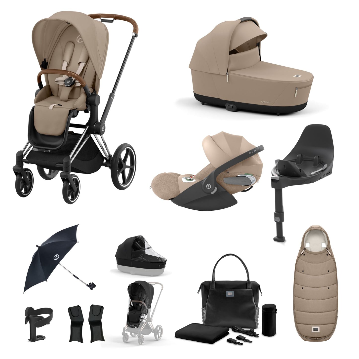 Cybex Priam Bundle - Cozy Beige