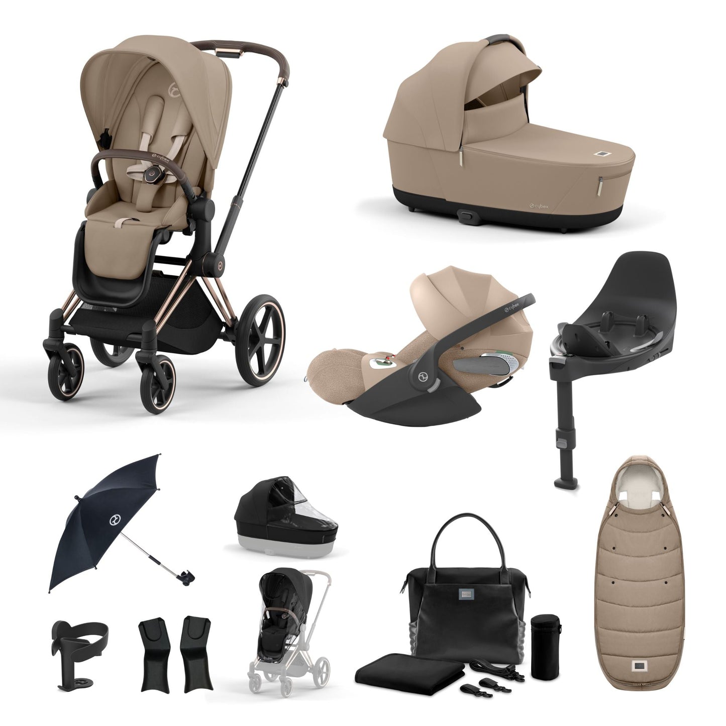 Cybex Priam Bundle - Cozy Beige
