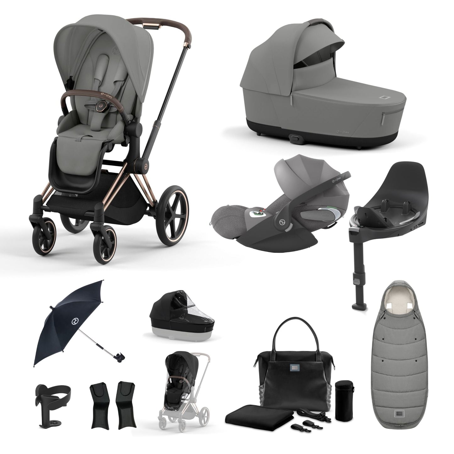 Cybex Priam Bundle - Mirage Grey