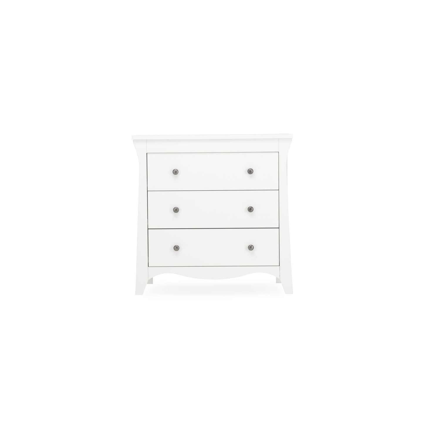 CuddleCo Clara 3 Drawer Dresser & Changer - White
