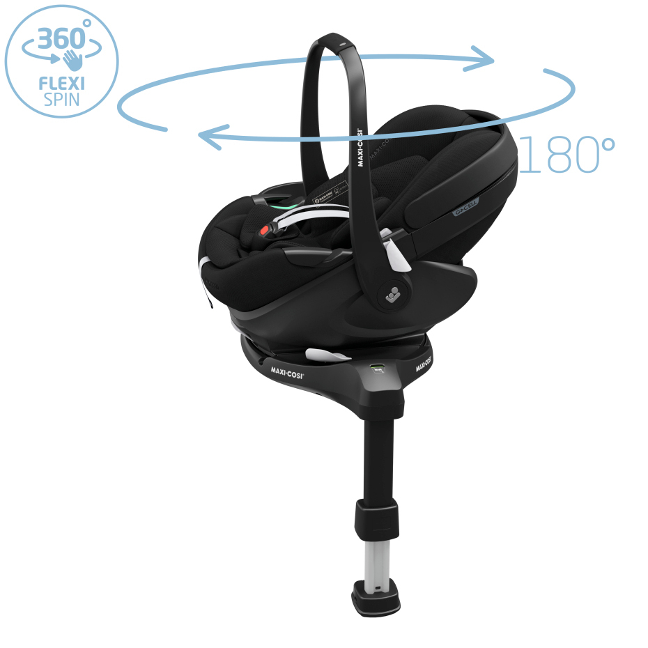 Maxi-Cosi Pebble 360 Pro 2 Car Seat + Familyfix 360 Pro Isofix Base - Twillic Black