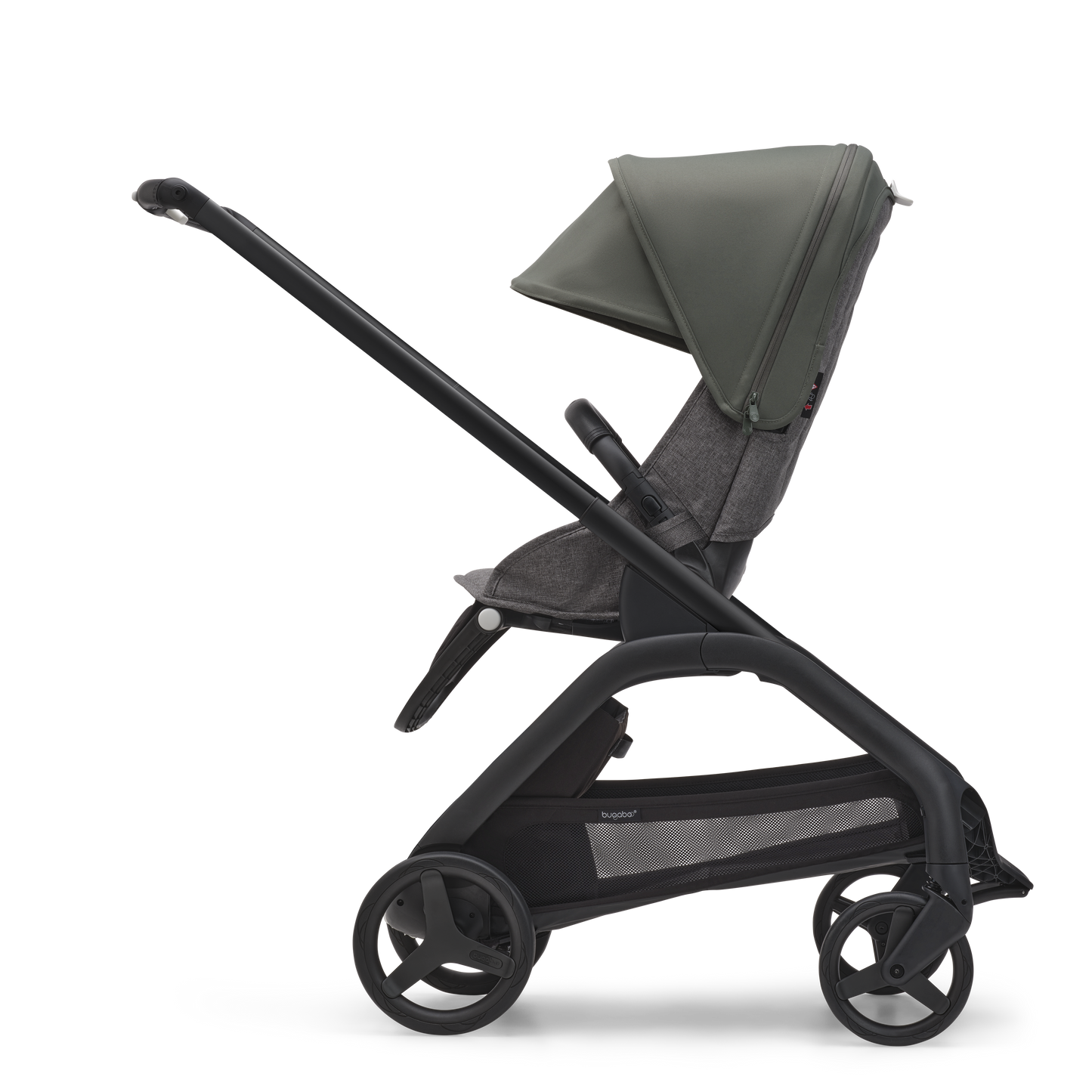 Bugaboo Dragonfly Pushchair & Free Bugaboo Giraffe Baby Rocker - Black/Forest Green