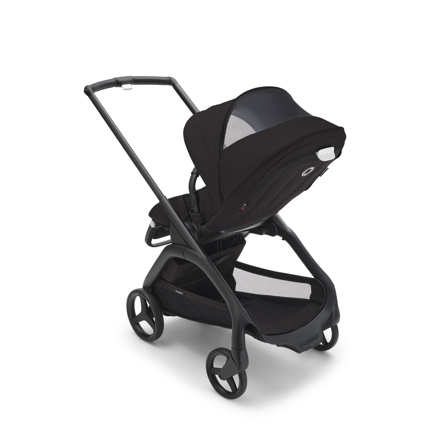 Bugaboo Dragonfly Pushchair & Free Bugaboo Giraffe Baby Rocker - Black/Midnight Black