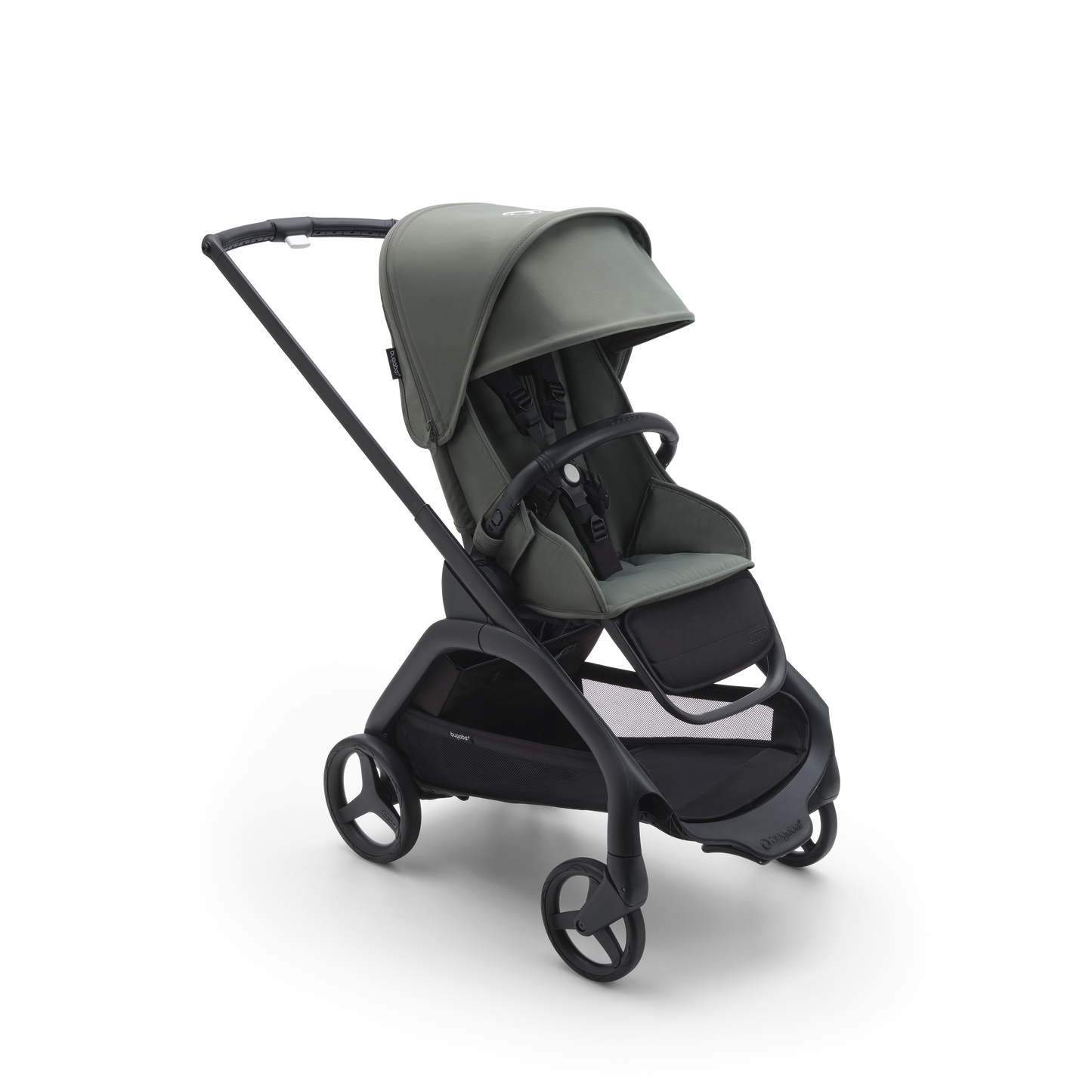 Bugaboo Dragonfly Pushchair & Free Bugaboo Giraffe Baby Rocker - Black/Forest Green