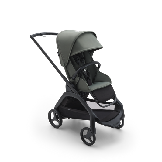 Bugaboo Dragonfly Pushchair & Free Bugaboo Giraffe Baby Rocker - Black/Forest Green