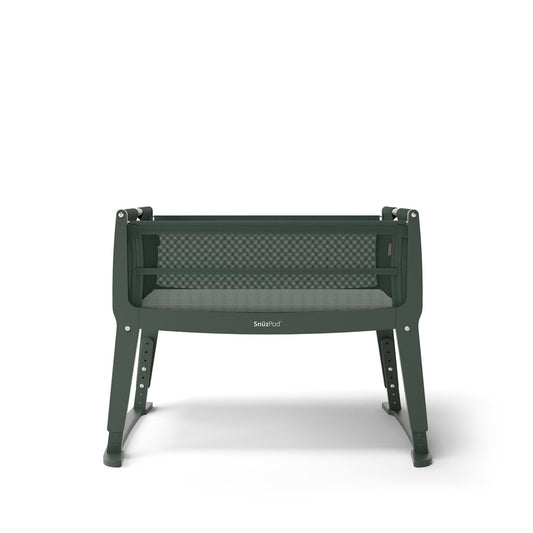 SnuzPod Studio Bedside Crib Bundle - Berlin Green