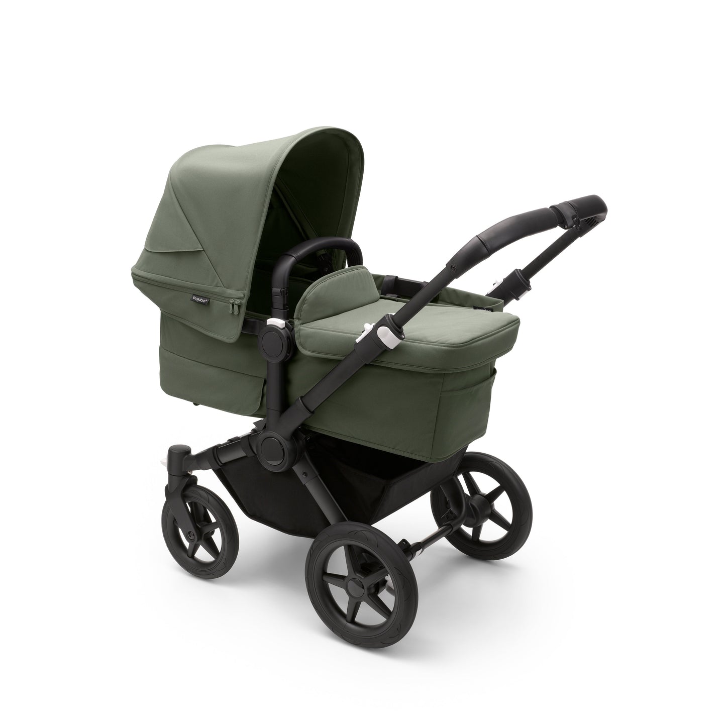 Bugaboo Donkey 5 Mono Complete & Free Bugaboo Giraffe Baby Rocker - Black/Forest Green