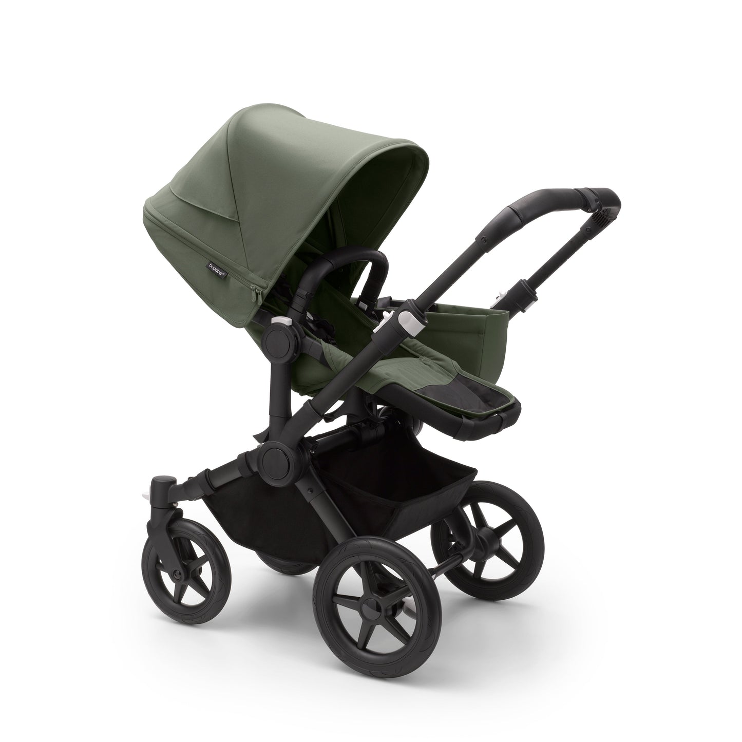 Bugaboo Donkey 5 Mono Complete & Free Bugaboo Giraffe Baby Rocker - Black/Forest Green