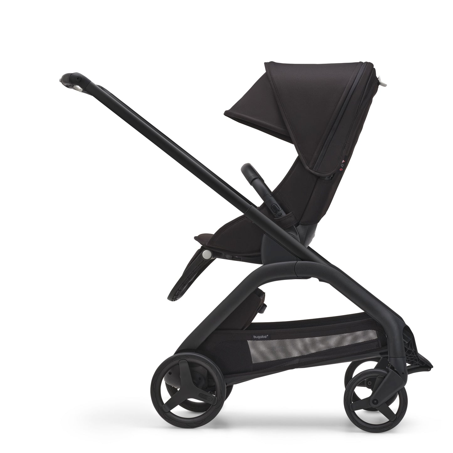 Bugaboo Dragonfly Pushchair & Free Bugaboo Giraffe Baby Rocker - Black/Midnight Black