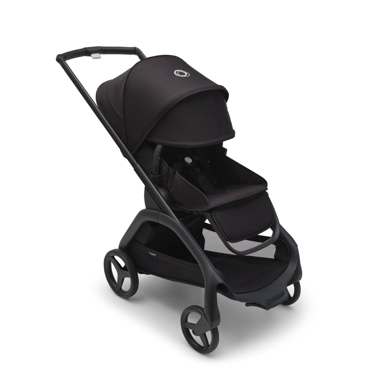Bugaboo Dragonfly Pushchair & Free Bugaboo Giraffe Baby Rocker - Black/Midnight Black