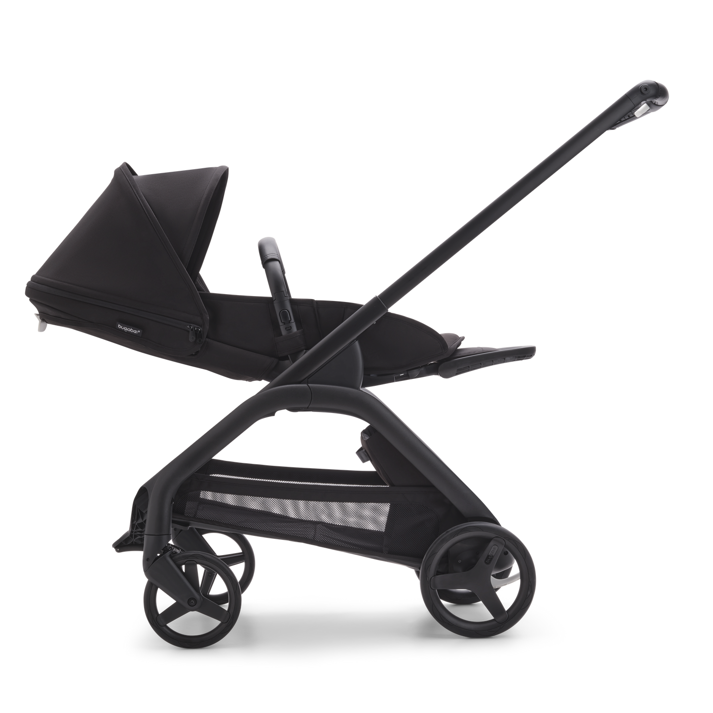 Bugaboo Dragonfly Pushchair & Free Bugaboo Giraffe Baby Rocker - Black/Midnight Black