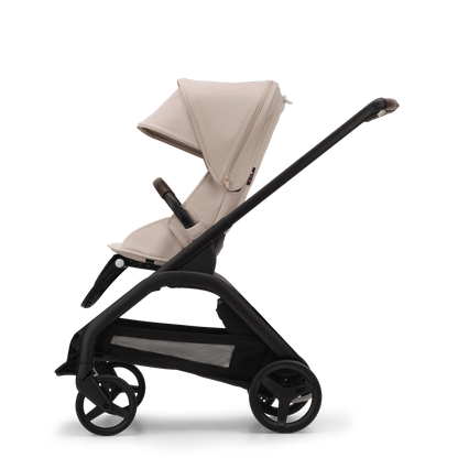 Bugaboo Dragonfly Ultimate Bundle & Free Bugaboo Giraffe Baby Rocker - Black/Desert Taupe