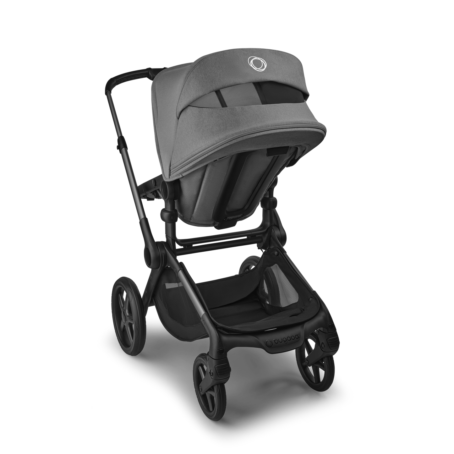 Bugaboo Fox 5 Renew Complete Pushchair Bundle & Free Bugaboo Giraffe Baby Rocker - Graphite/Moon-Grey