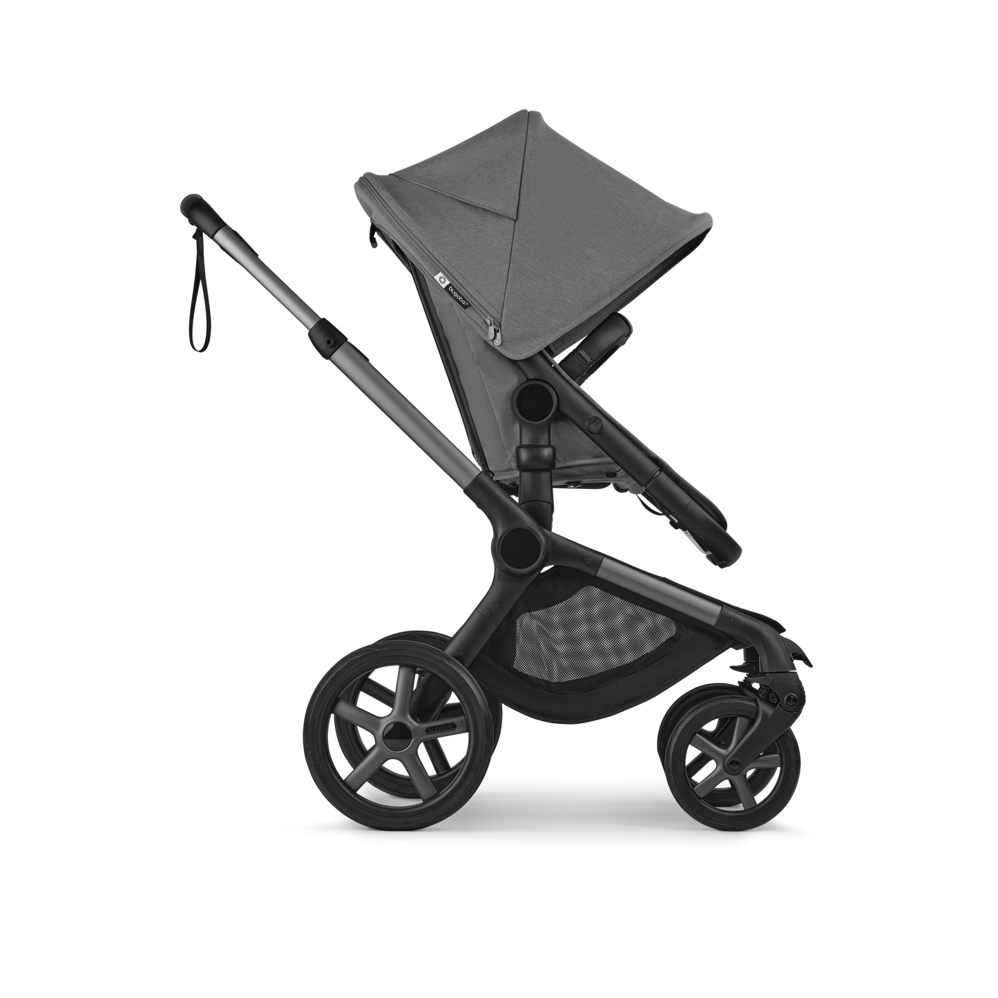Bugaboo Fox 5 Renew Complete Pushchair Bundle & Free Bugaboo Giraffe Baby Rocker - Graphite/Moon-Grey