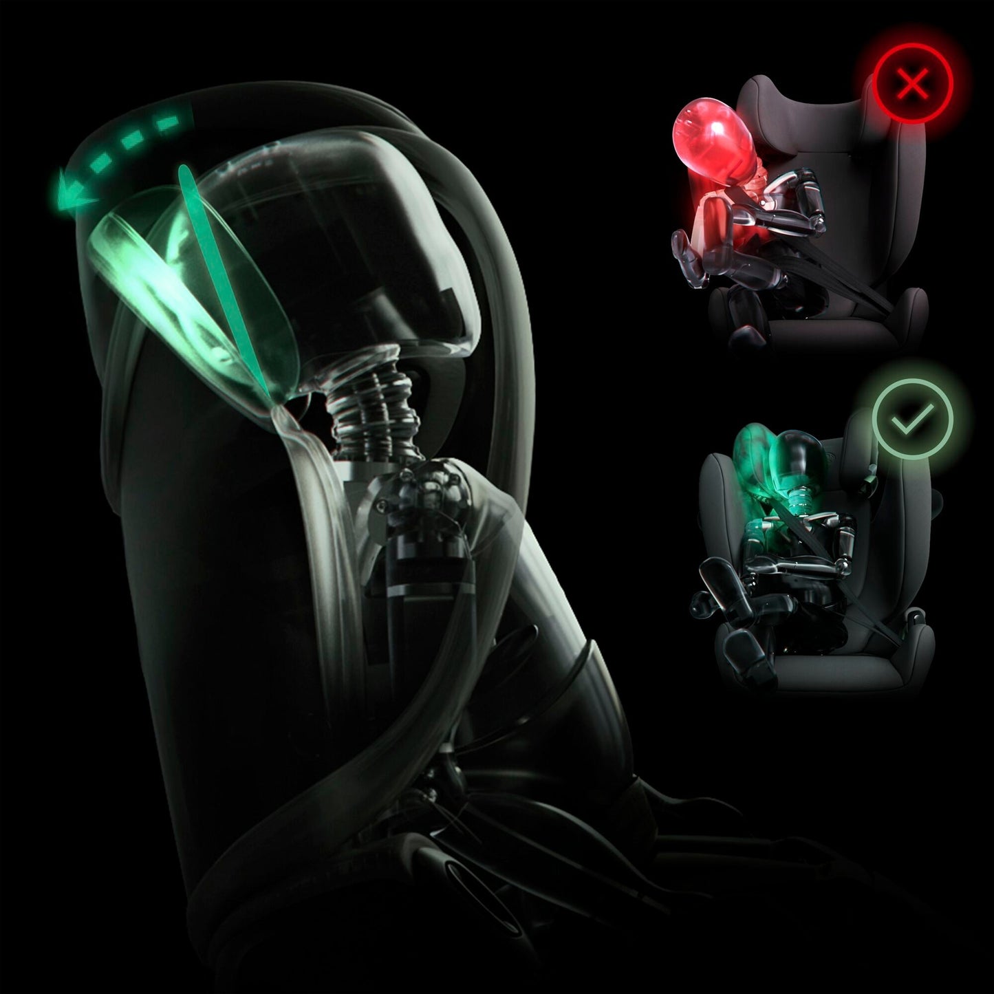 Cybex Solution G2 i-Size Foldable Child Car Seat - Magic Black