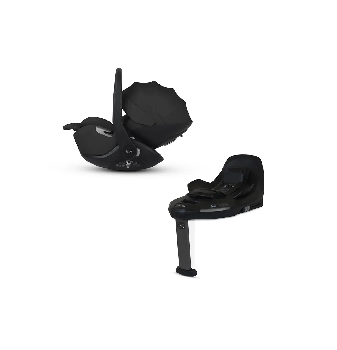 Silver Cross Glide Plus 360 Infant Car Seat and Base - Iconic Black